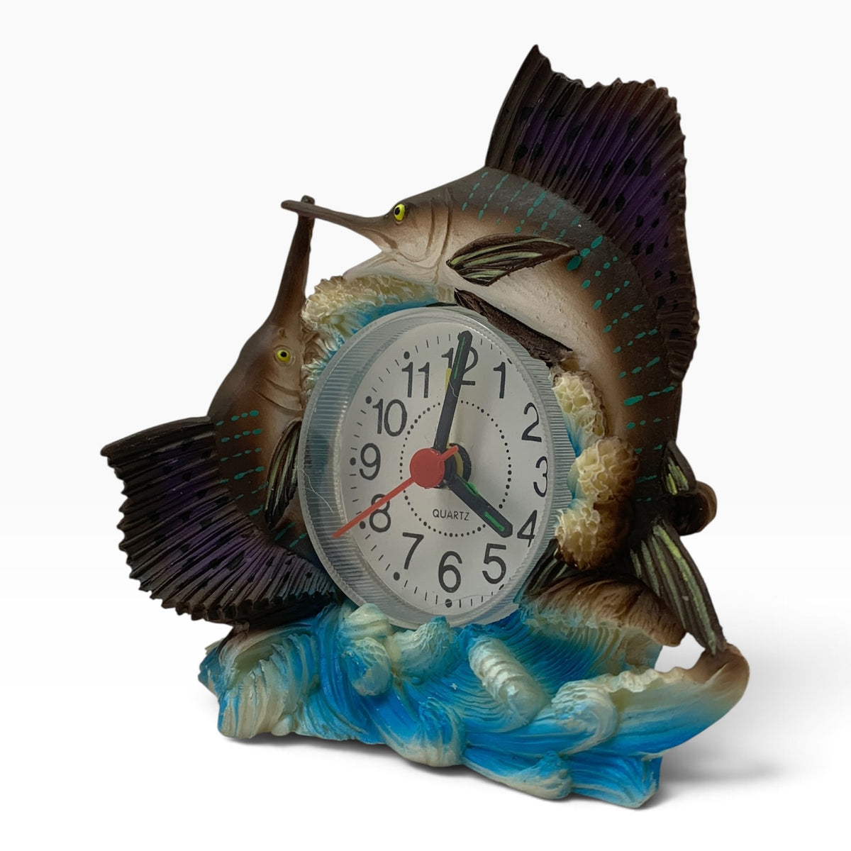 12352 - Unique Swordfish Battery-Operated Clock 3.5" |8-19|: sent for pic 8/26 cc