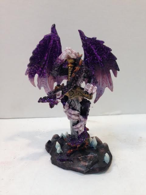 7007 - 4" Purple Dragon - Curled Sword - |Z-32|