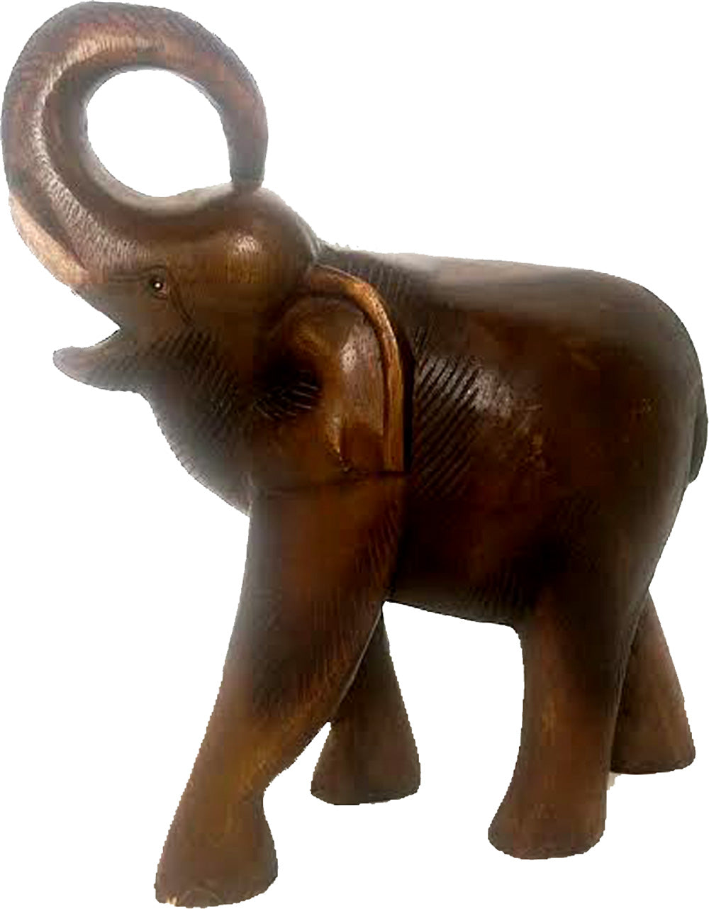 7028 - 14" Hand-Carved Wood Elephant - |Z-72|
