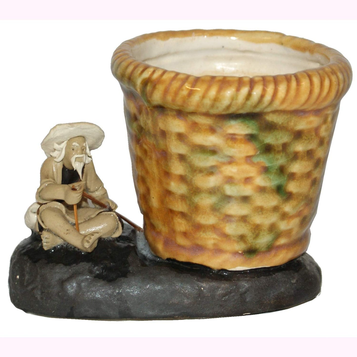 7029 - Bamboo Pot Sitting Mud Man |17-19|