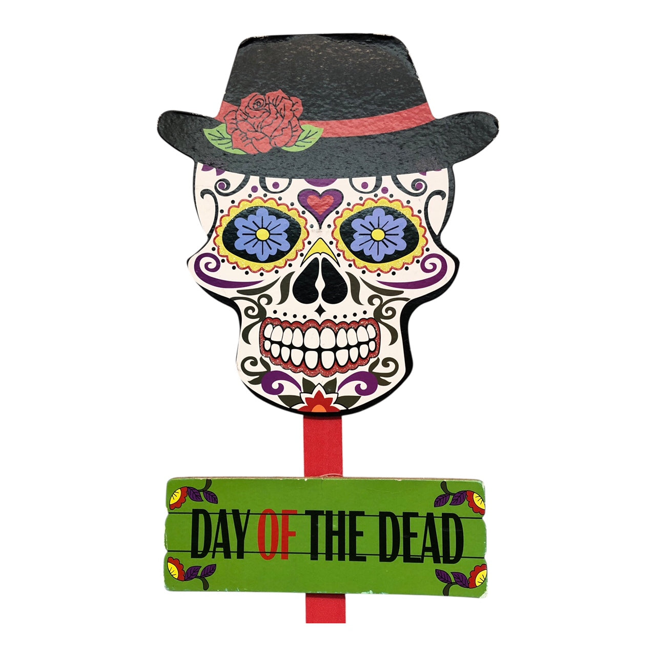 7061 - Halloween Day of the Dead Wooden Boy 23 Inch Yard Sign |Pod 1-22|