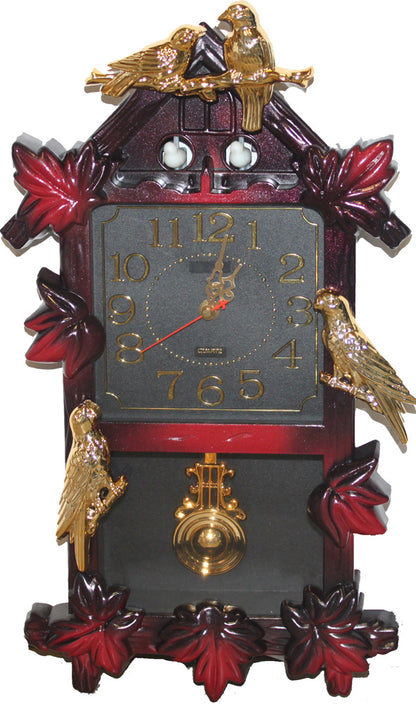 7063 - Quartz Clock With Birds |14-36|