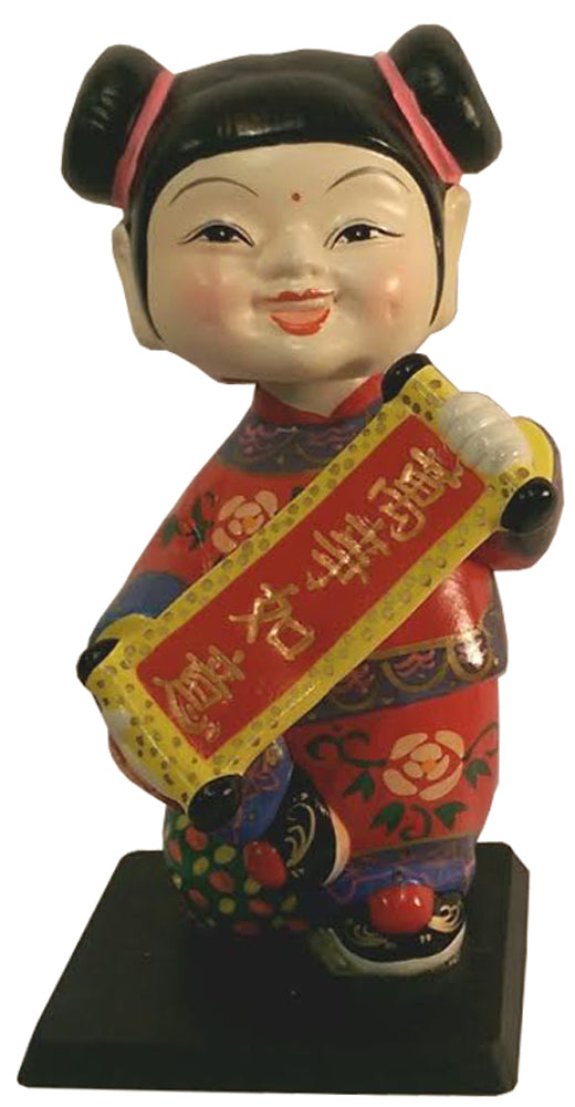 7069 - 7" Color Girl Bobble - Scroll - |X-04|