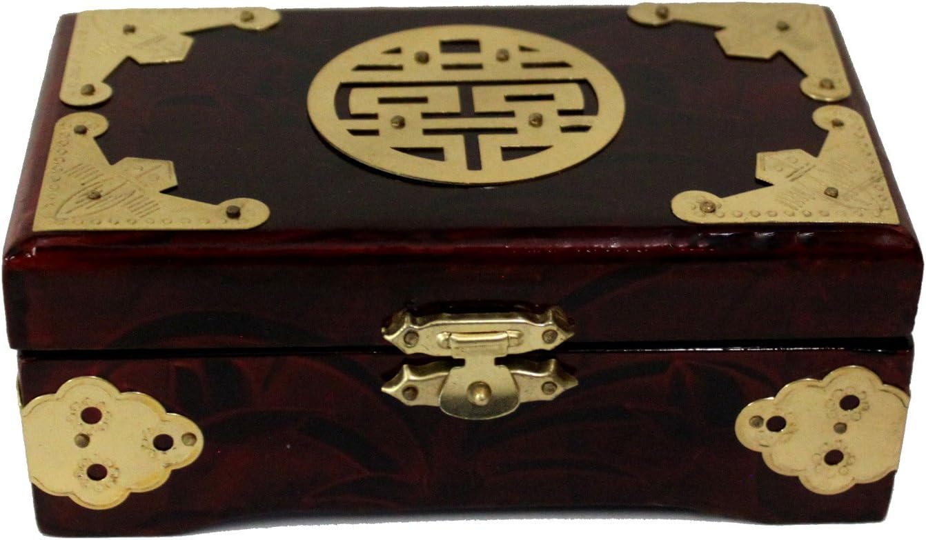 7131 - 3x5" Rosewood Jewelry Box Brass - |19-24|