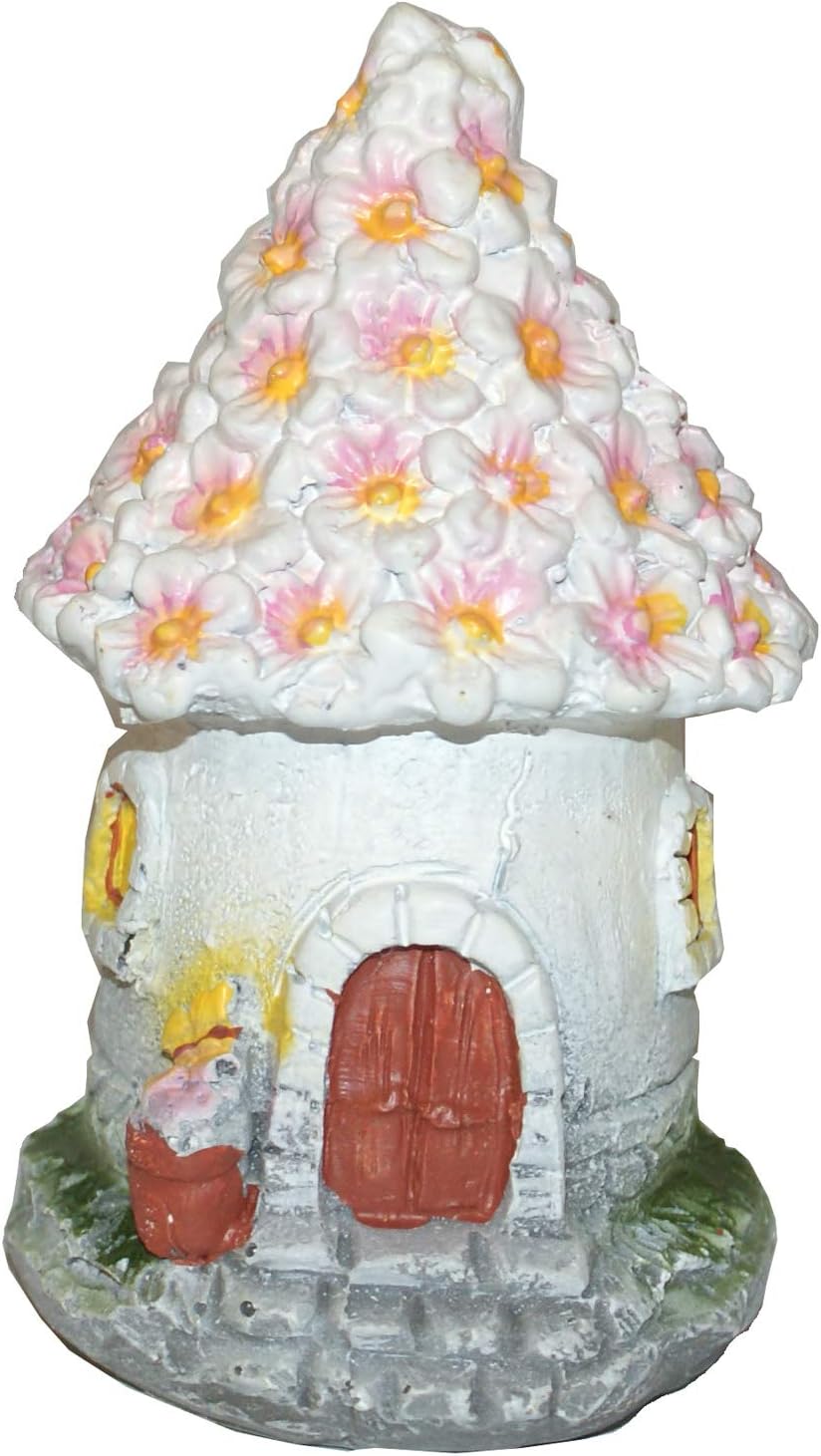 719 - 4.5" Fairy House - Flower Roof |17-19|