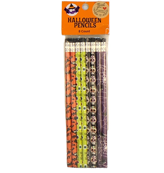7254 - 4pk Halloween Pencils Assorted 8 ct |16-B|