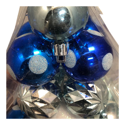 7289 - 24 ct Blue Asst Ornaments |Pod 1-80|