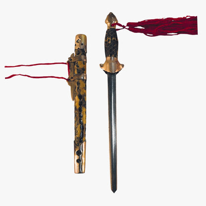728 - 5.5" Snakeskin Letter Opener with Tassel - |82|Store|