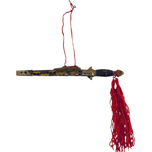 728 - 5.5" Snakeskin Letter Opener with Tassel - |82|Store|