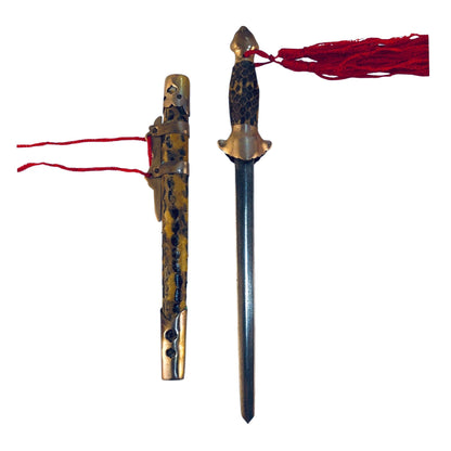 728 - 5.5" Snakeskin Letter Opener with Tassel - |82|Store|