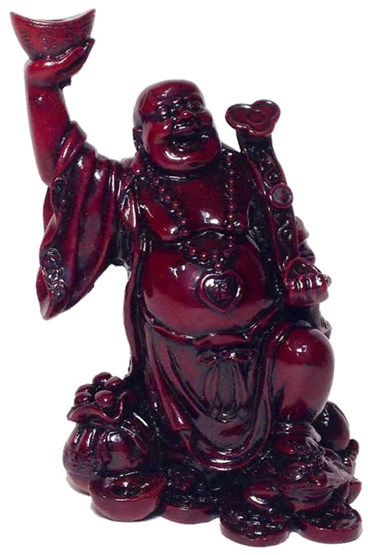 7350 - 5" Red Buddha - Ingot Held High - |Bu-13|