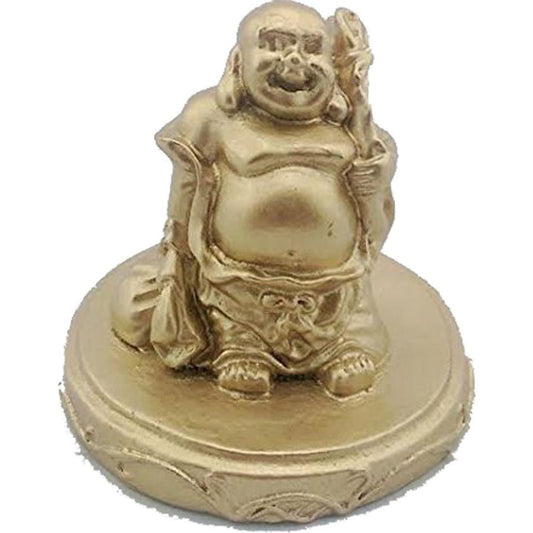 736 - 3" Golden Buddha with Bag Base - |X-61|