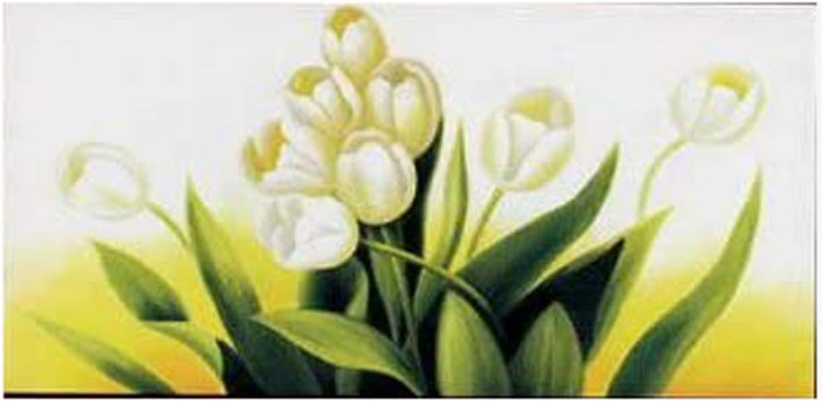 7384 - Oil Painting White Tulips - |BH Hall||1@Front Corner|