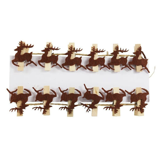 742 - Reindeer Cardholder Garland Set of 2 - |Pod 2-61|