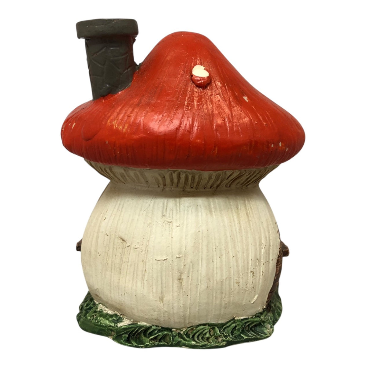 7434 - 3.5" Red Mushroom House Garden Accent |1-29|