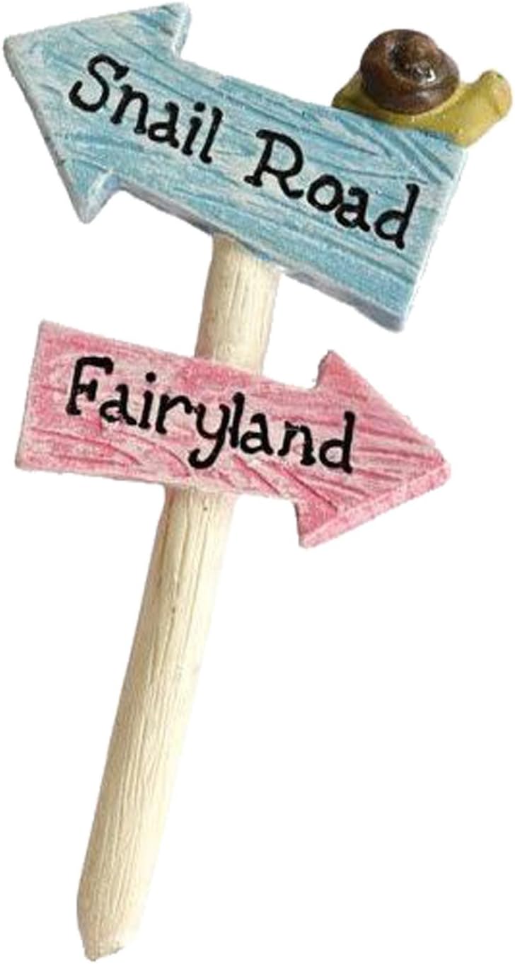 7457 - 4" Sign - Snail Road Fairyland - |Y-1 Top|