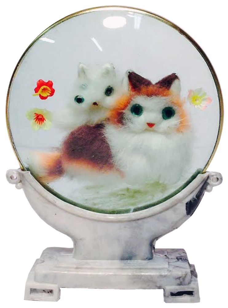 7473 - 6" Two Color Cats - Glass Lens - |Z-45|