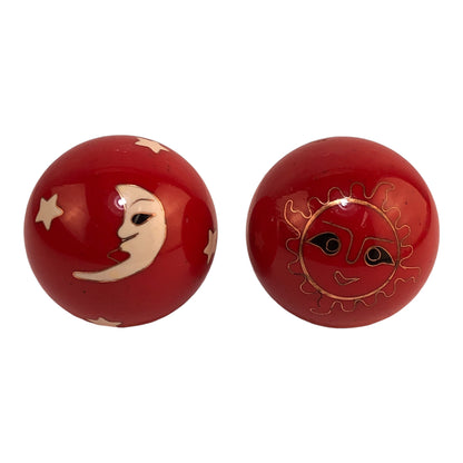7488 - Medium Red Sun & Moon Chime Ball |7-23|