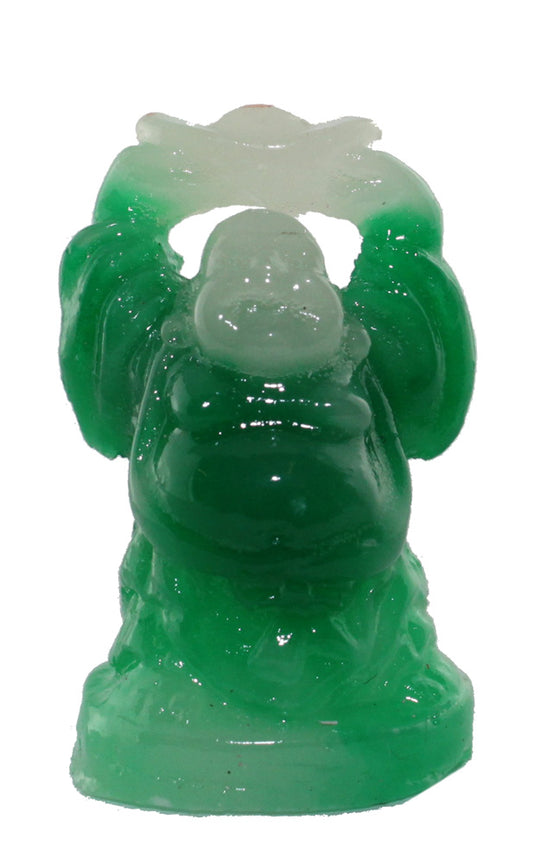 7489 - 1" Jade Green Buddha - Ingot Raised - |X-28|