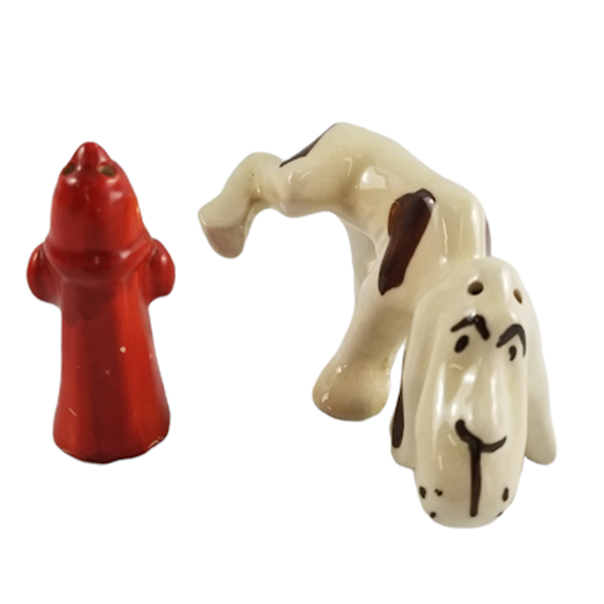 7524 - Dalmatian Dog & Fire Hydrant Salt & Pepper Shakers - |4-22|