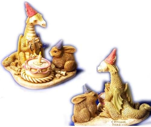 7549 - 3" Yellow Dragon - Cake Rabbit - |Z-81|