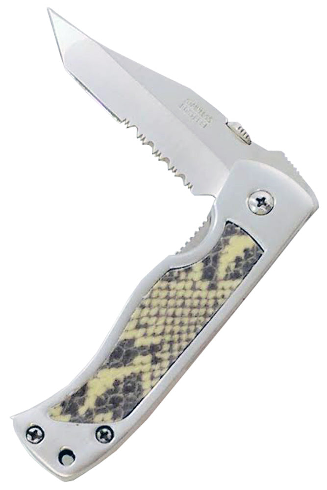 7558 - 8" Snakeskin Folding Knife - |S-8 Garage|