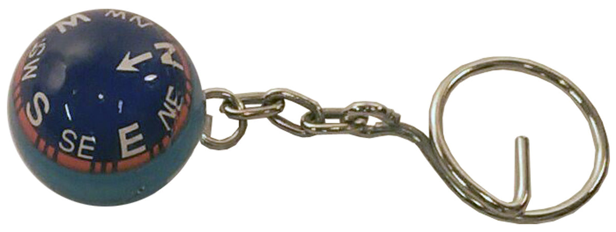 7569 - Blue Compass Ball Keychain - |DVD-36|