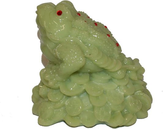 7596 - 6" Glow Green Money Frog - |2-70|