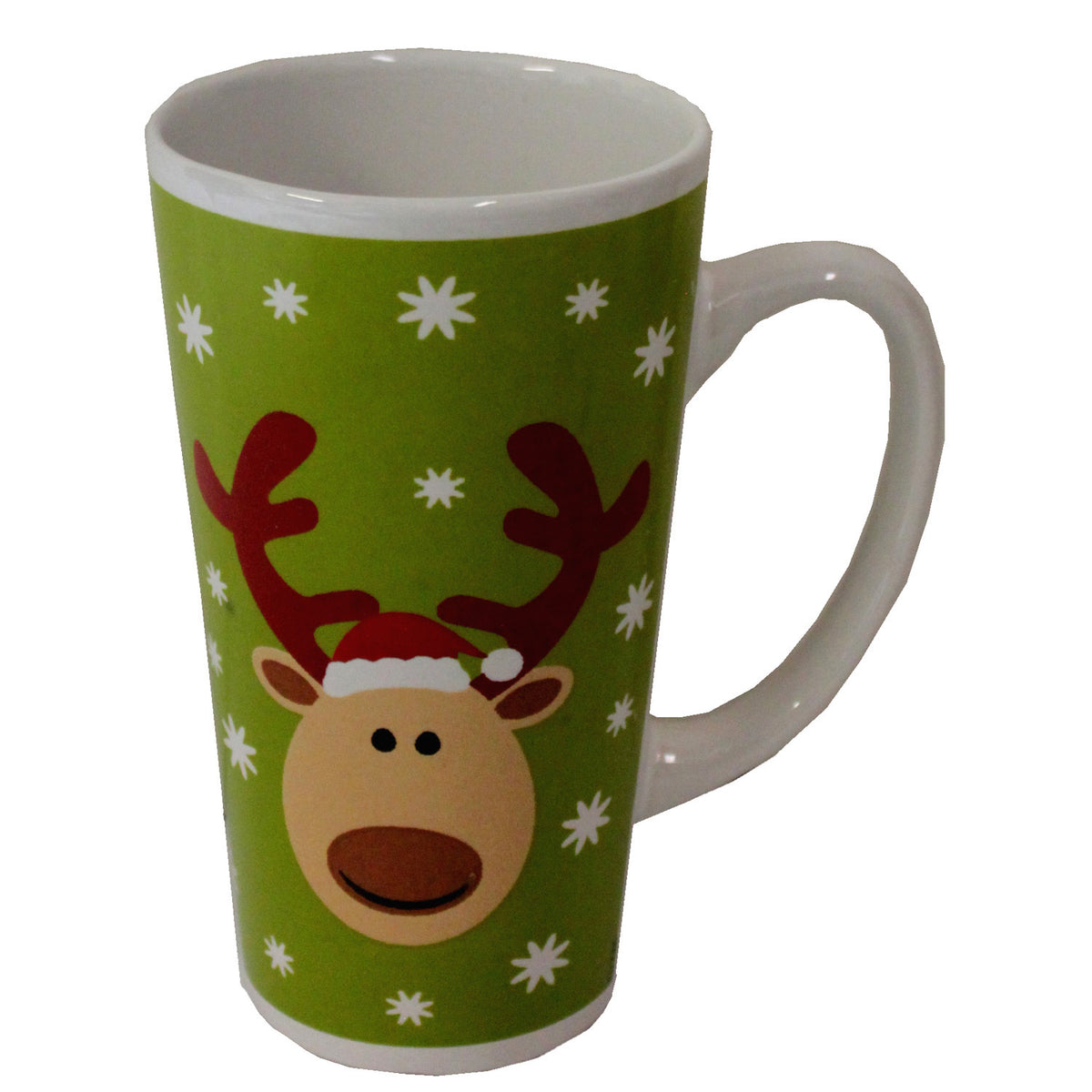 7608 - 16 oz Xmas Mug w Reindeer - |Pod 2-18|