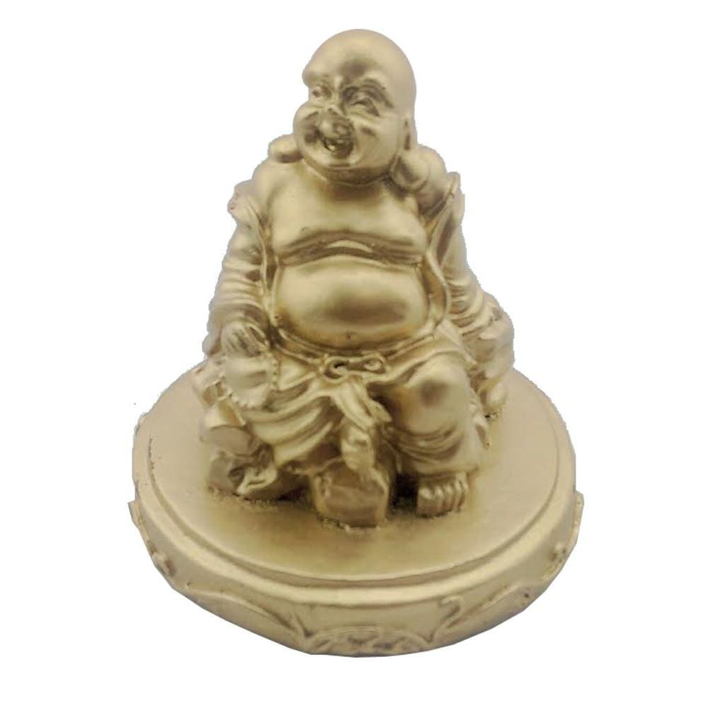 760 - 3" Golden Buddha with Beads - |X-61|