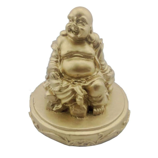 760 - 3" Golden Buddha with Beads - |X-61|