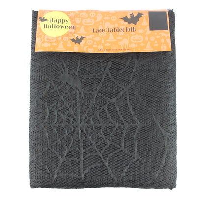 7622 - Halloween Black Lace Spiderweb Tablecloth |22-1|