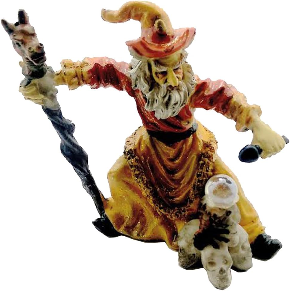 7643 - 4" Yellow Wizard - Horse Staff - |X-30|