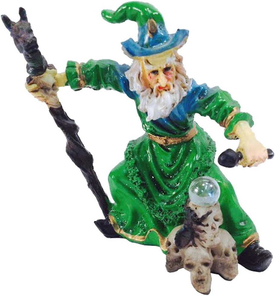 7644 - 4" Green Wizard - Horse Staff - |X-63|