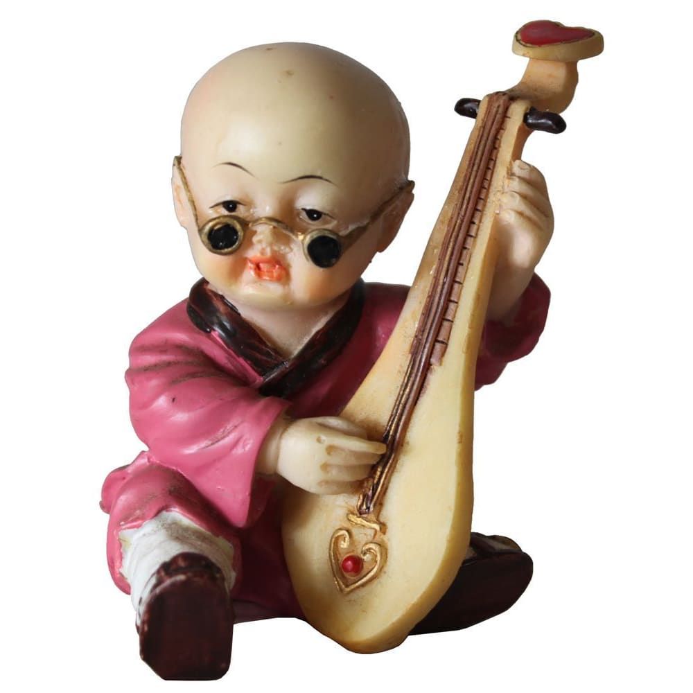 766 - 3" Buddha Boy with Heart Mandolin - |2-10|