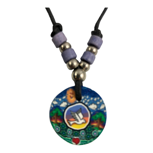 7678 - Claymatic Dove Adjustable Necklace - |Clear-227|