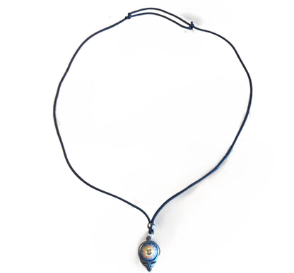 7689 - Necklace Sunshine Pewter Alien - |Clear-127|