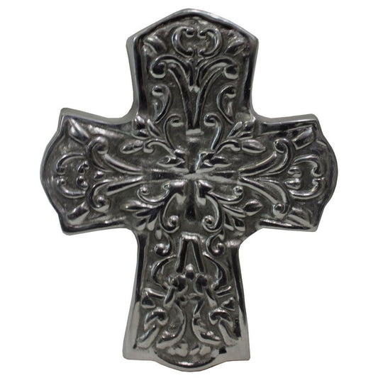 768 - Pewter Decorative Cross 9.5" - |B-19 Top|