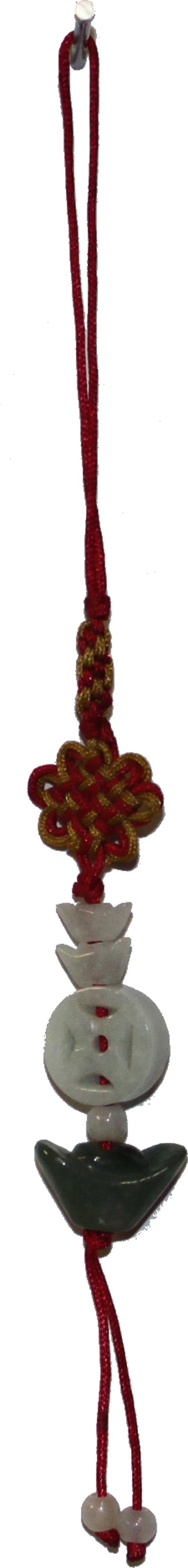 7717 - Jade Wishes and Money Pendant - |Clear-164|