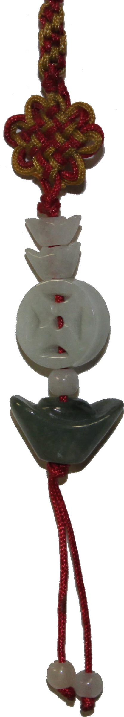 7717 - Jade Wishes and Money Pendant - |Clear-164|