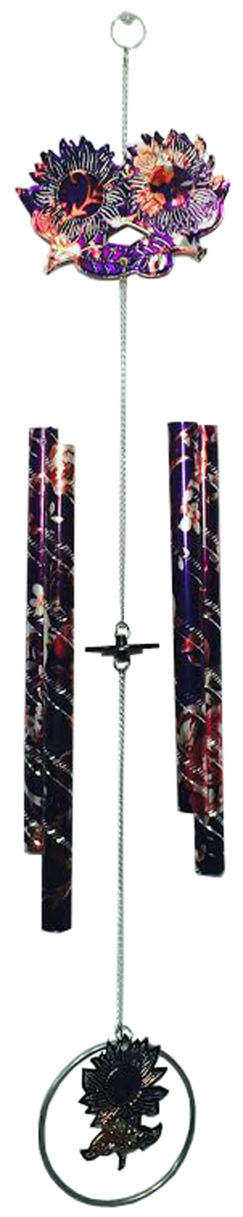7748 - Purple Sunflower Windchime Alum - |A-09|