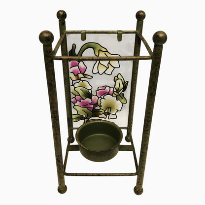 7756 - Glass Floral Warmer - |22-12|
