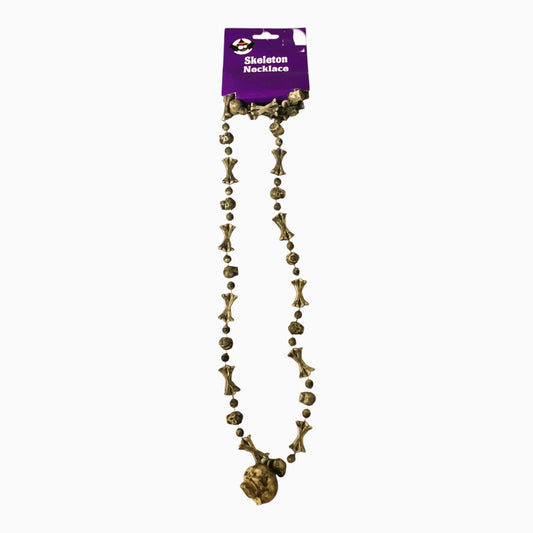 7786 - Skeleton And Bone Vintage Necklace 12 Inch |2-16|