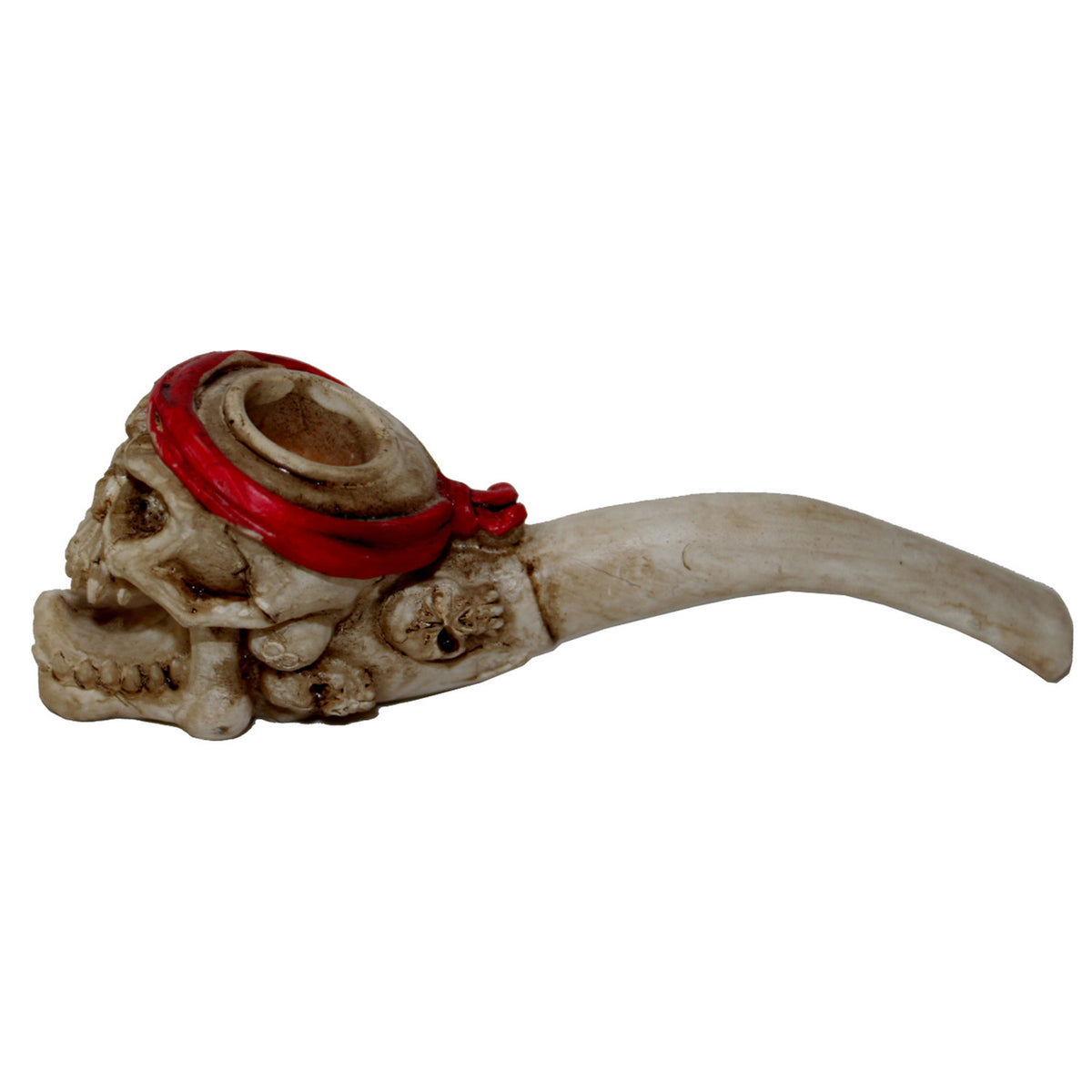 7811- Screaming Skull Pipe 17 to 24 Inch Halloween Tobacco Pipe |17-24|