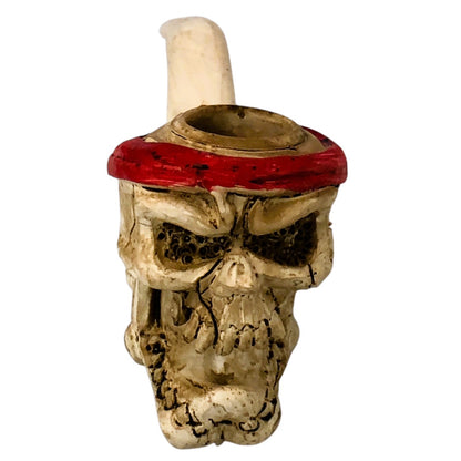 7811- Screaming Skull Pipe 17 to 24 Inch Halloween Tobacco Pipe |17-24|