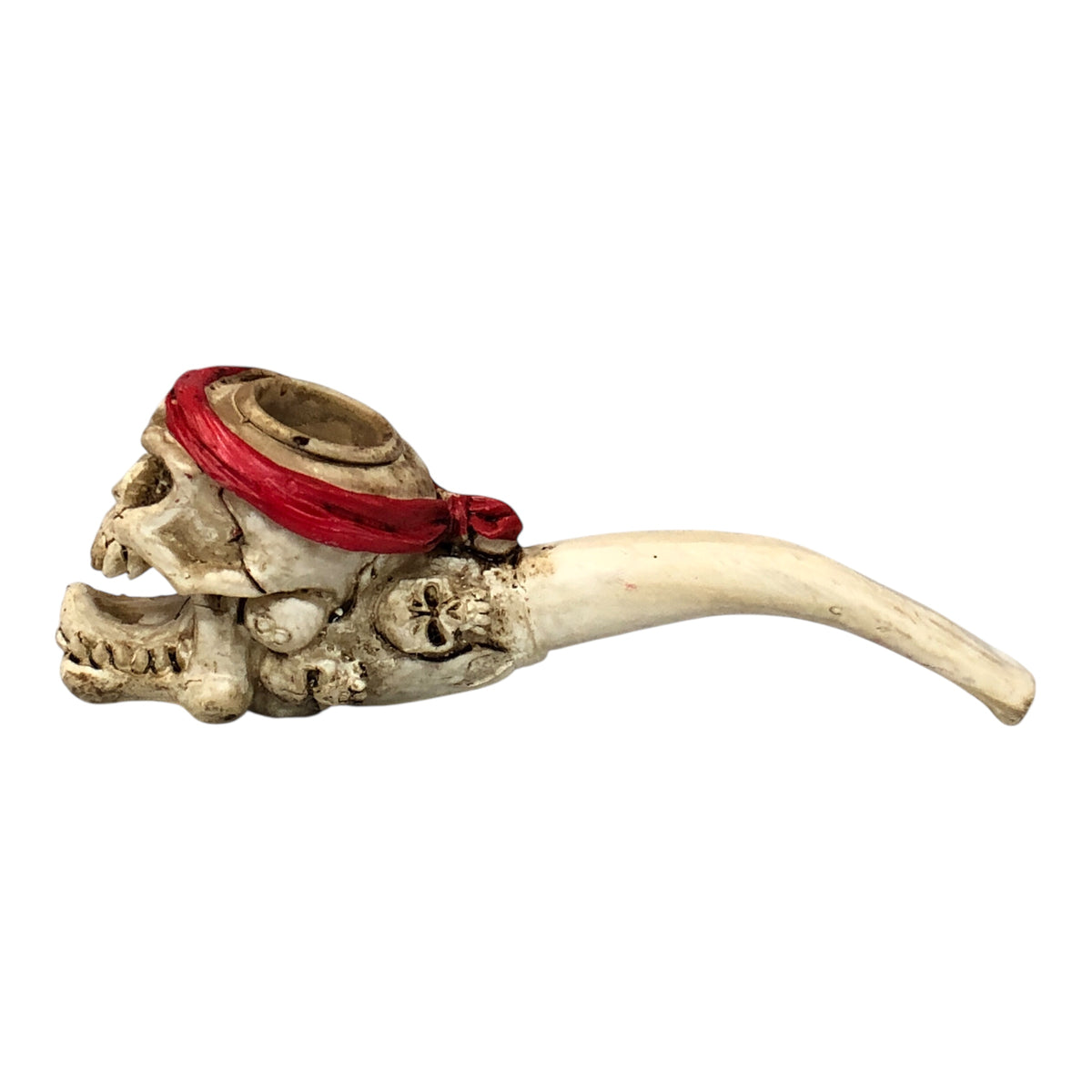 7811- Screaming Skull Pipe 17 to 24 Inch Halloween Tobacco Pipe |17-24|