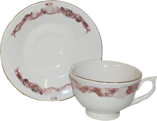 7832 - Victorian Ribbon Cup and Saucer |15-34|