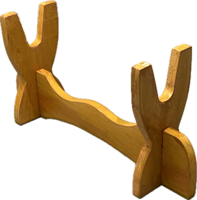 7839 - Wooden Sword Stand for Single Sword 10.5" Natural Wood |114|