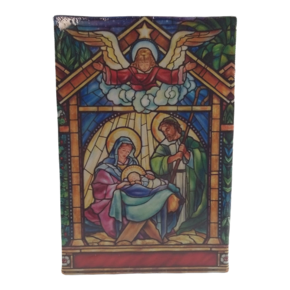 7852 - Light Up Canvas Holy Family Picture - |2-15|