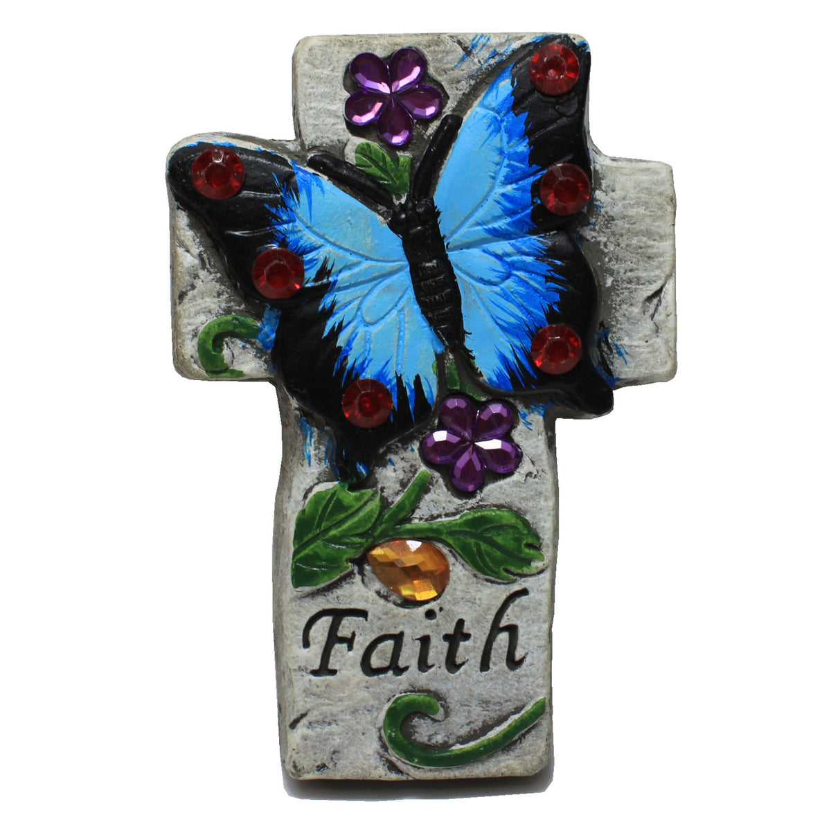 7884 - 5" Faith Butterfly Cross - |2-6|